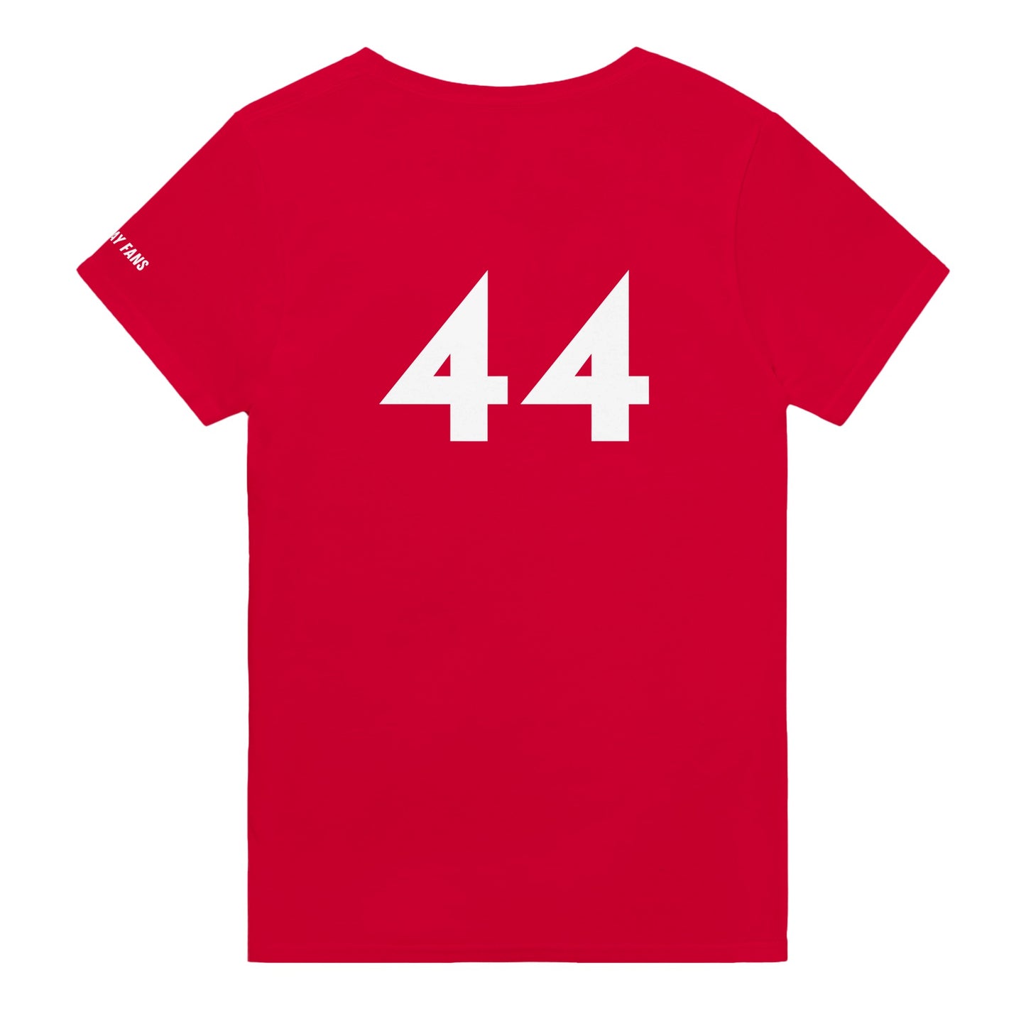 #44 F1 red Tshirt fan merch by Race Day Fans