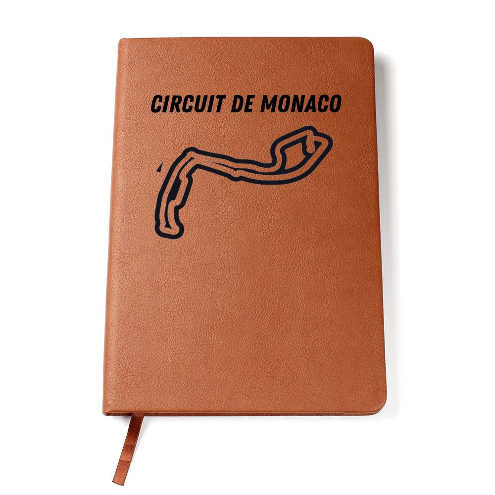 Circuit of Monaco engraved F1 notebook