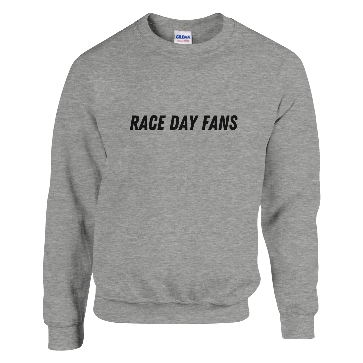 Long sleeved grey F1 fan merch hoodie from Race Day Fans