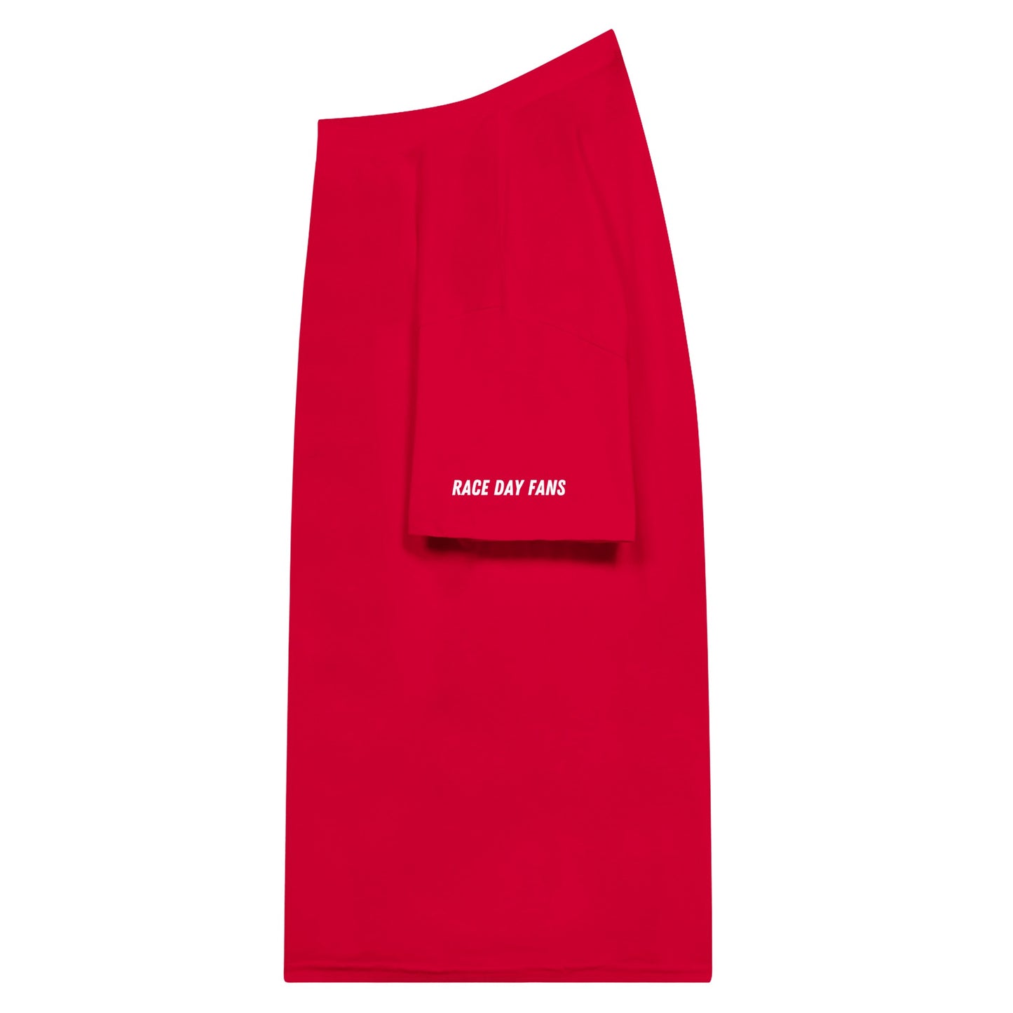 Red F1 inspired t-shirt side view