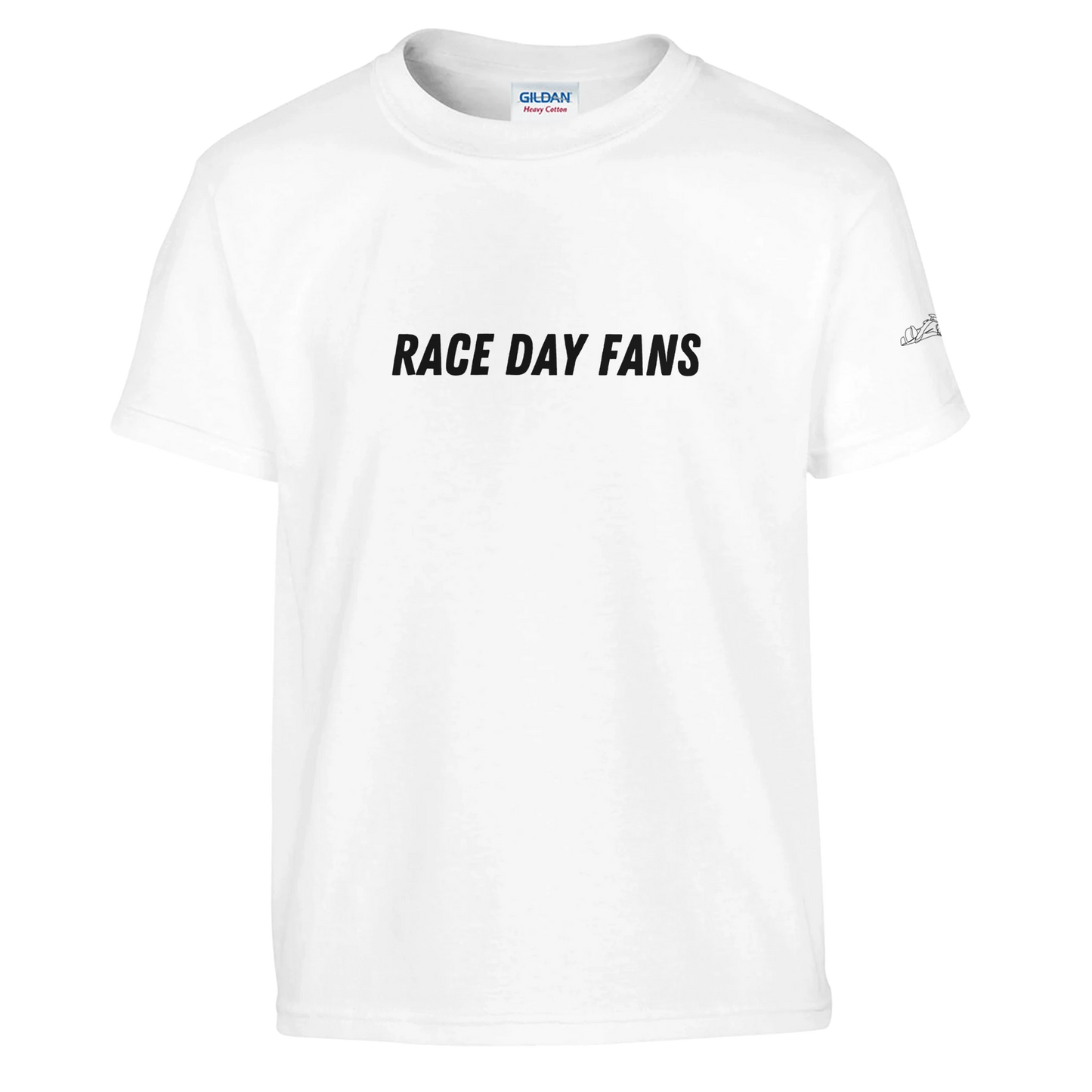 short sleeved white F1 fan merch tshirt  from Race Day Fans 